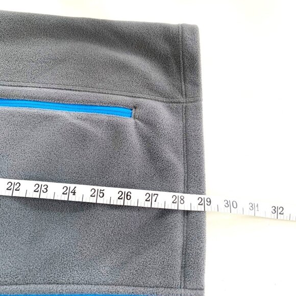 Eddie Bauer Polartec Gray Blue Fleece Long Sleeve Pullover Sweater Size XL - Picture 7 of 9
